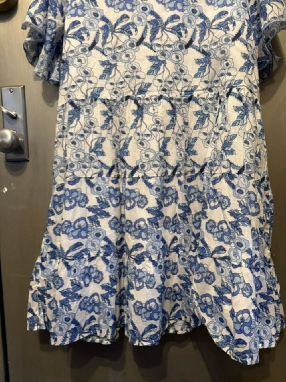 NWT - Ro's Garden Vibeka Floral Tiered A-Line Babydoll Mini Dress - Picture 14 of 16